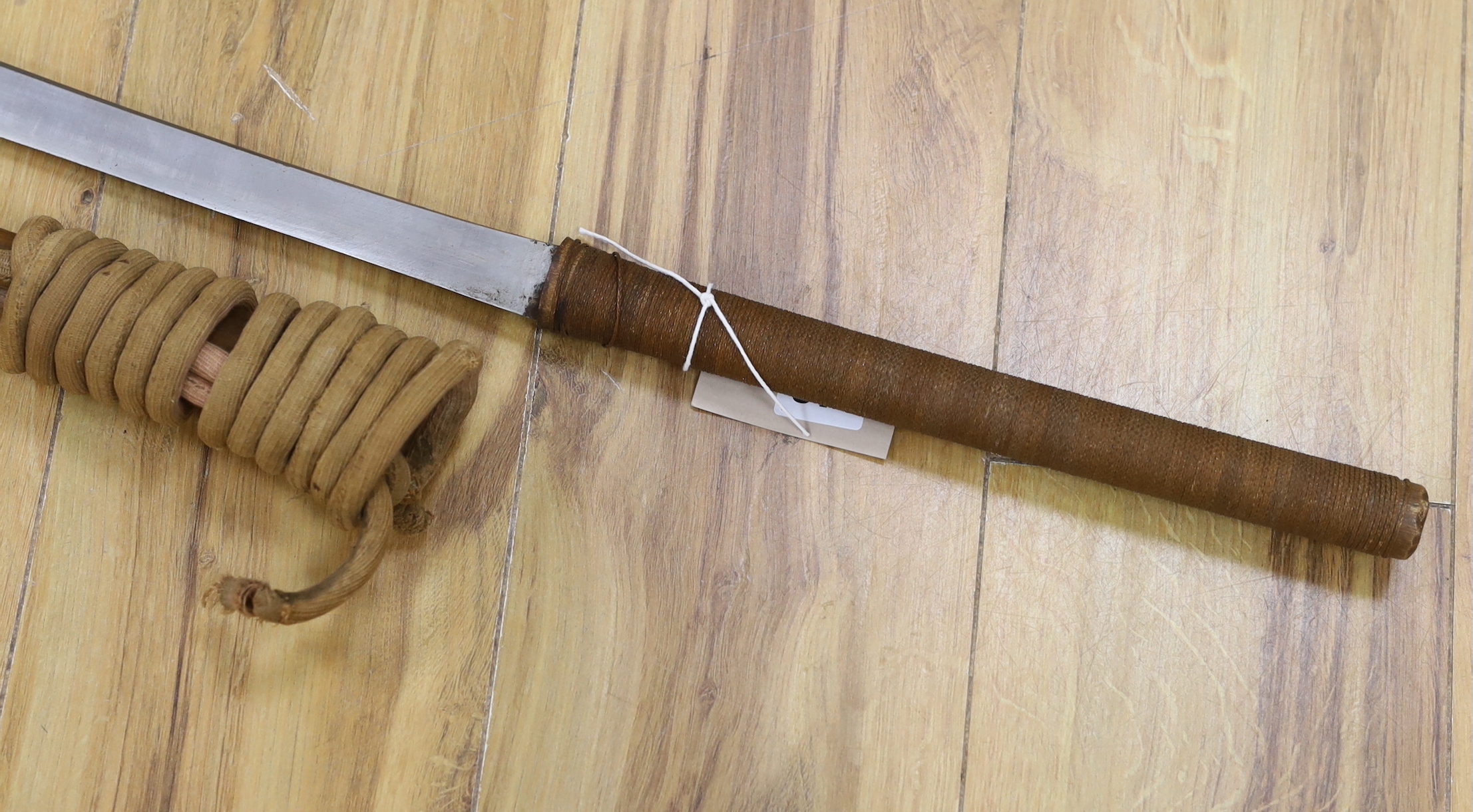 A Burmese Dha, 97cm long